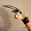 Image of 16.5" TRI-BLADE SKULL BONES WOLVERINE SKELETON HAND CLAW KNIFE Zombie Demon Skull & Bones with Armstrap
