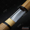 Image of USA STOCK 40" Sharp Handmade Japanese Shirasaya Sword Onikiri Samurai Katana w/ Lacquered Wood Handle & Scabbard