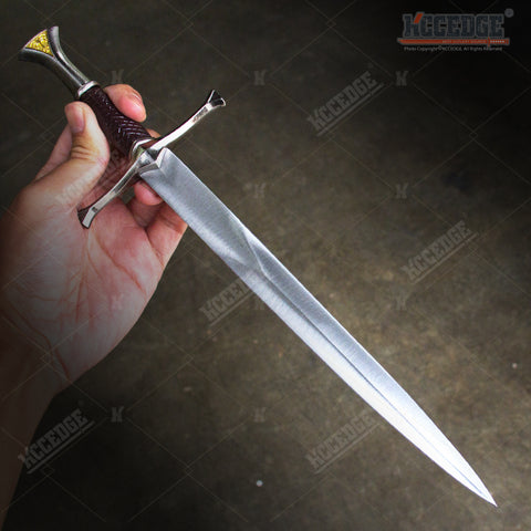 14" Medieval Golden Triangle Dagger with Stainless Steel Blade