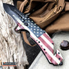 Image of 8.5" Pocket Knife Full Edge Spear Point Recurve Blade + Glass Breaker & Cord Cutter