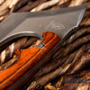 Image of 4.75" TACTICAL FIXED BLADE KNIFE FULL TANG CAMPING KNIFE w/ WOOD HANDLE