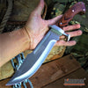 Image of 13.5" Survival Hunting Fishing Sword Machete Hatchet Camping Gear Fixed Blade Knife