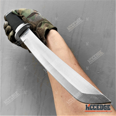 12.5" SAMURAI STYLE TANTO FIXED BLADE KNIFE MILITARY Knife SURVIVAL CAMPING GEAR