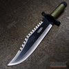 Image of 15" Two Tone Blade Rambo Survival Hunting Knife with Survival Kits