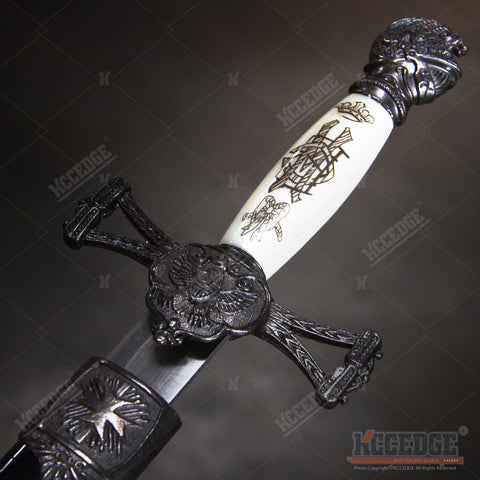 13.5" Mason Knights of Templar Knights Sword Historic Collectible Dagger