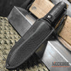 Image of 11 3/4" Tactical Fixed Blade Knife Partially Serrated Edge On Spear Point Blade