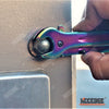 Image of Little Cleaver Combo 2 PC Rainbow HIKING Assisted Open Miniature Folding 6.5" Pocket CLEAVER + Mechanics 7.5" WRENCH KNIFE EDC MULTI TOOL POCKET KNIFE Gift Set
