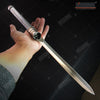 Image of 25 Inch 2 in 1 Double Bladed Ninja Sword Staff Spear Short Sword