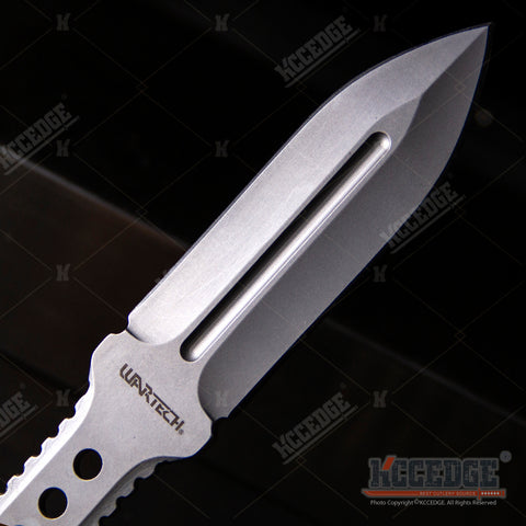 8.25" FULL TANG TACTICAL FIXED BLADE KNIFE  w/ KYDEX SHEATH SPEAR POINT BLADE