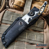 Image of Tactical Knife Hunting Knife Survival Knife 7.25" Fixed Blade Knife with Hybrid Blade Camping Accessories Camping Gear Survival Kit Survival Gear Tactical Gear