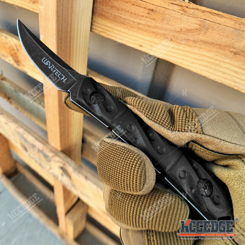 7.5" Fixed Blade Knife With Kydex Sheath And Molle Compatible Sheath Attachment
