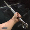 Image of 29.75" Double Blade Steel Fantasy Dragon Dagger with Crystal Ball Claw
