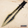 Image of 27 1/8" TACTICAL SURVIVAL Dual Twin Ninja Swords Magnetic FULL TANG Blade COMBAT