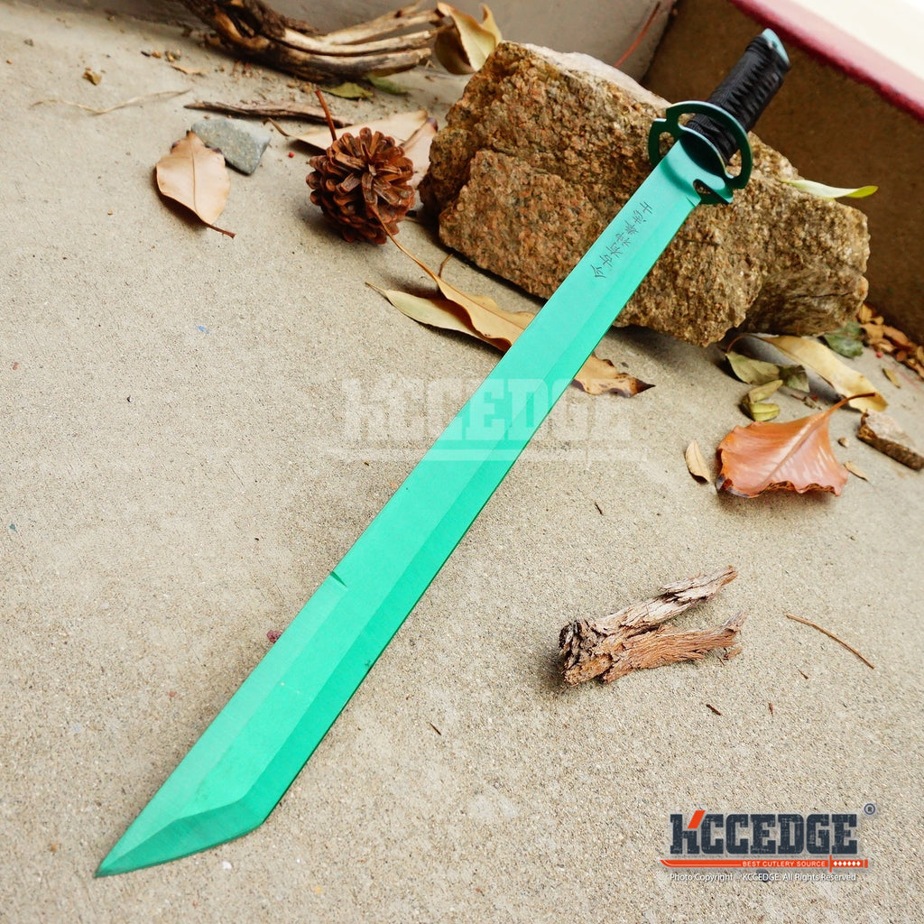 27 NINJA SWORD TANTO Machete + 2 Knife Full Tang Tactical Blade