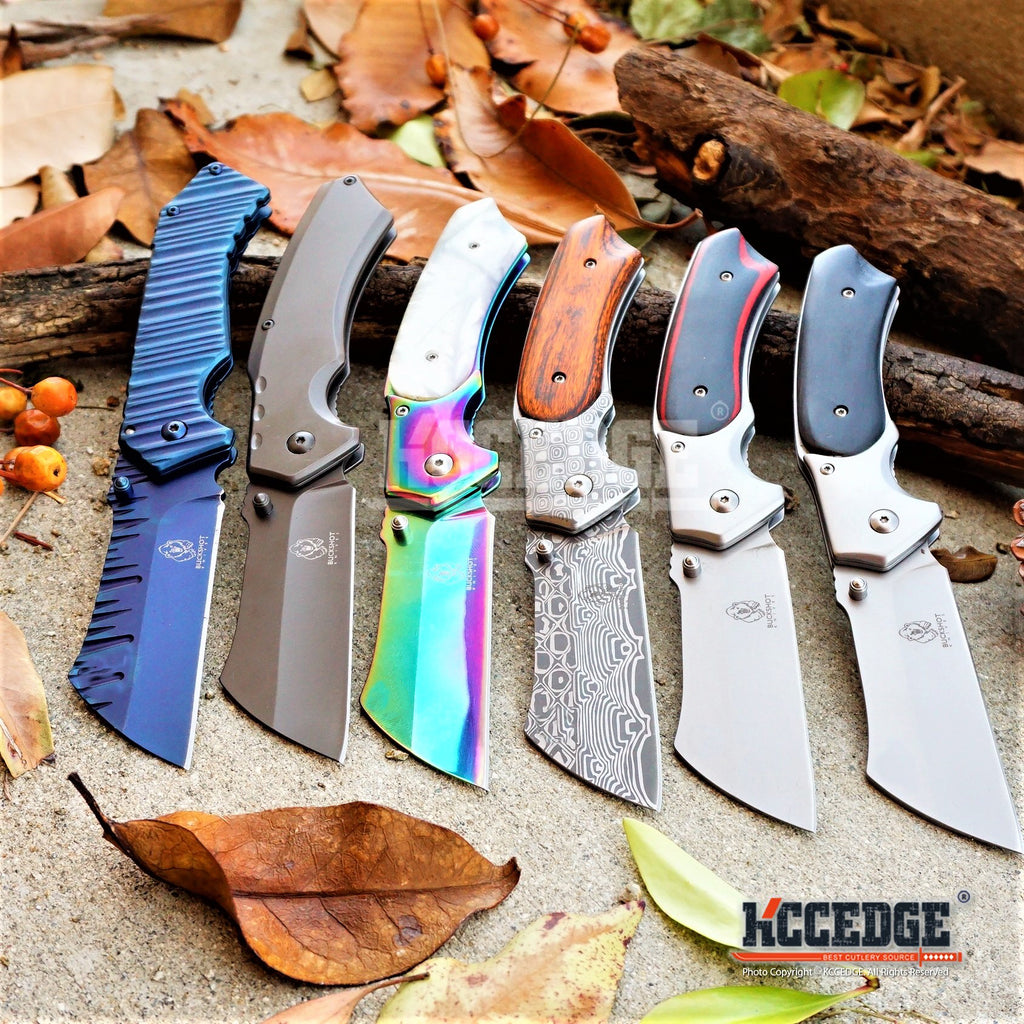 6 Open Assisted Folding Fixed Blade Pocket Knife EDC For Home