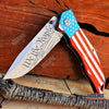Image of 9" Proud of America DON'T TREAD ON ME OUTDOOR HUNTING POCKET FOLDING KNIFE