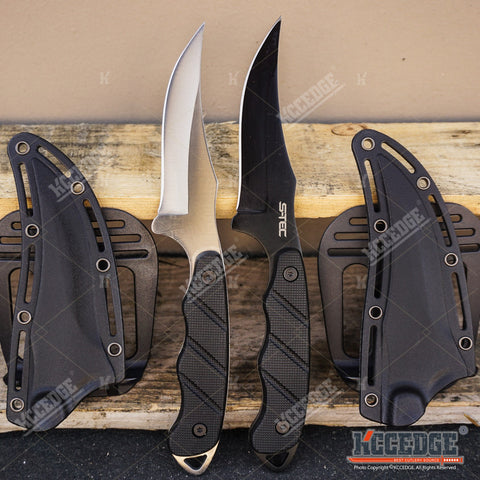 9 FIXED BLADE Full Tang Skinning KNIFE w/ KYDEX SHEATH – KCCEDGE