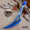 Image of 24" Technicolor BIOHAZARD NINJA SWORD Full Tang Machete ZOMBIE SLASHER SAW TEETH