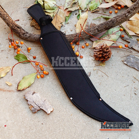 24" Technicolor BIOHAZARD NINJA SWORD Full Tang Machete ZOMBIE SLASHER SAW TEETH