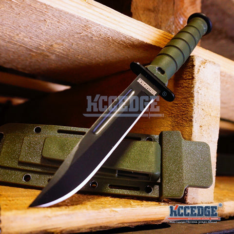 6" MINI Army Drop Point Military Knife W/ ABS Sheath