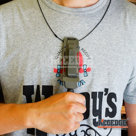 6" MINI Army Drop Point Military Knife W/ ABS Sheath