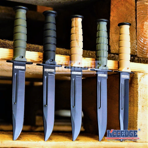 6" MINI Army Drop Point Military Knife W/ ABS Sheath