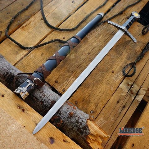 23" King Arthur Excalibur Crusader Medieval Sword Scabbard Historical Dagger
