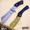 Image of 2PC Cleaver Combo 8.75" FIXED CLEAVER + 8" SHAVER STYLE Cleaver Pocket Knife