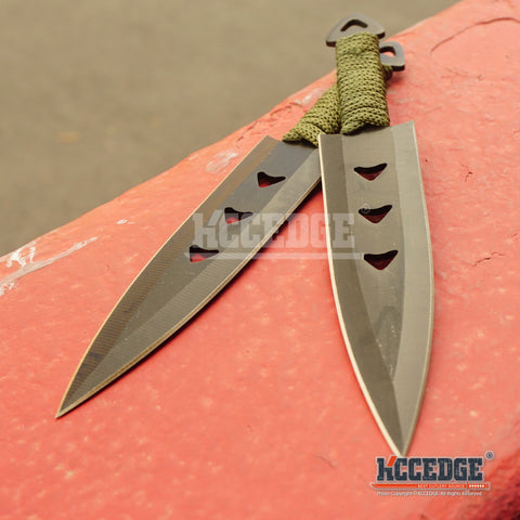 6PC 6" Black Throwing Knife Set with Leg Sheath