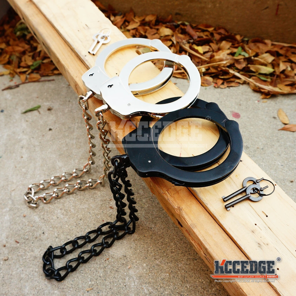 Police Leg Lock Law Enforcement Grade Dual Locking Cuffs – KCCEDGE