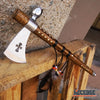 Image of 19" NATIVE AMERICAN PEACE PIPE HATCHET TOMAHAWK Replica w/ Functional Pipe