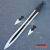 Image of 27" Full Tang Ninja Katana Machete w/ Throwing Knives