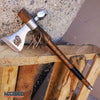 Image of 19" NATIVE AMERICAN PEACE PIPE TOMAHAWK Replica HATCHET with Functional Pipe