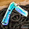 Image of Camping Hunting Assisted Open 8" Pocket Folding Knife CLEAVER SHAVER STYLE Blade EDC KNIFE