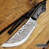 Image of 7.5" TACTICAL DAMASK ETCHED FIXED BLADE Survival Hunting Knife