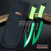 Image of 2PC 9" Jack Ripper High Impact Throwing Knife Set with Sheath Ninja Kunai Combat Technicolor Sharp Throwers Outdoor Throwing 5 COLORS TO CHOOSE