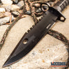Image of 12.5" SWAT TEAM CS GO Tactical Fixed Blade Hunting Bayonet Bowie Military Combat Knife