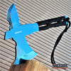 Image of 8" FIXED BLADE OUTDOOR THROWING AXE Tactical Battle Hatchet Hunting Survival Axe W/ Paracord Wrapped Handle