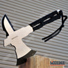 Image of 8" FIXED BLADE OUTDOOR THROWING AXE Tactical Battle Hatchet Hunting Survival Axe W/ Paracord Wrapped Handle