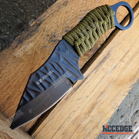 BUCKSHOT KNIVES 7.5" FIXED BLADE TACTICAL HUNTING FISHING SURVIVAL Knife w/ Nylon Sheath