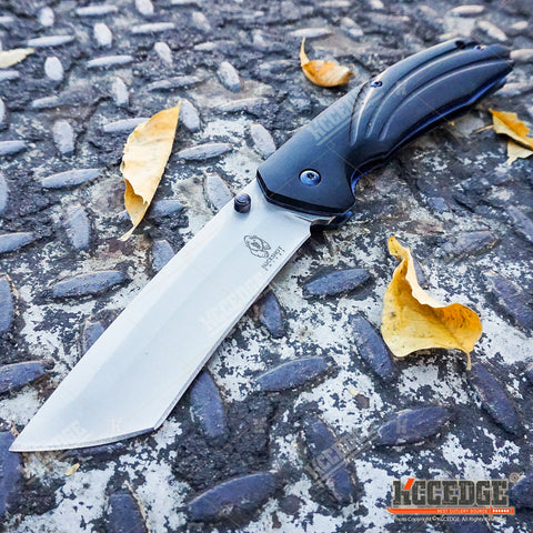 9" TANTO CLEAVER RAZOR Blade Assisted Open Pocket Folding Knife