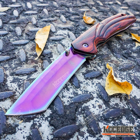 9" TANTO CLEAVER RAZOR Blade Assisted Open Pocket Folding Knife