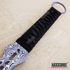 Image of 27" DAMASCUS ETCHED Full Tang Katana Sword w/ 2 Throwing Knives