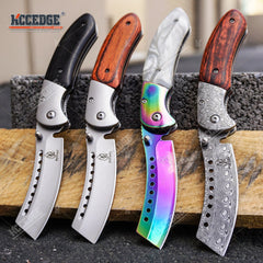 8" BUCKSHOT SHAVER STYLE CLEAVER Folding Pocket Knife