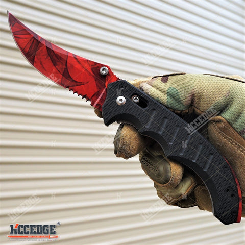 8" CSGO POCKET KNIFE FOLDING KNIFE TACTICAL SURVIVAL HUNTING CAMPING OUTDOOR GEAR