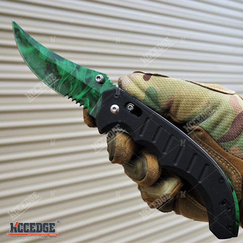 8" CSGO POCKET KNIFE FOLDING KNIFE TACTICAL SURVIVAL HUNTING CAMPING OUTDOOR GEAR