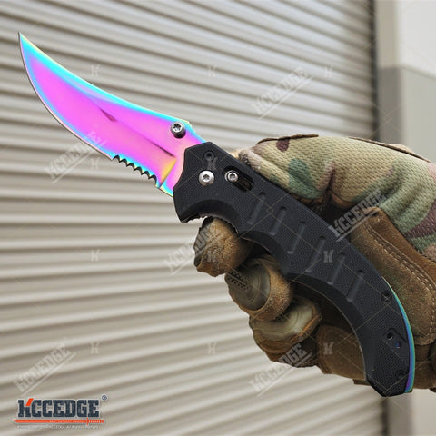 8" CSGO POCKET KNIFE FOLDING KNIFE TACTICAL SURVIVAL HUNTING CAMPING OUTDOOR GEAR