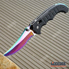 Image of 8" CSGO POCKET KNIFE FOLDING KNIFE TACTICAL SURVIVAL HUNTING CAMPING OUTDOOR GEAR