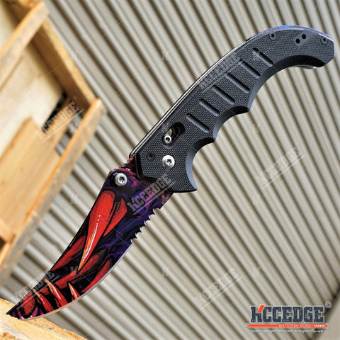 8" CSGO POCKET KNIFE FOLDING KNIFE TACTICAL SURVIVAL HUNTING CAMPING OUTDOOR GEAR