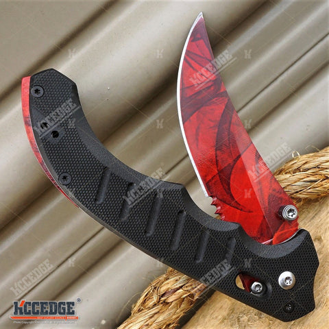 8" CSGO POCKET KNIFE FOLDING KNIFE TACTICAL SURVIVAL HUNTING CAMPING OUTDOOR GEAR